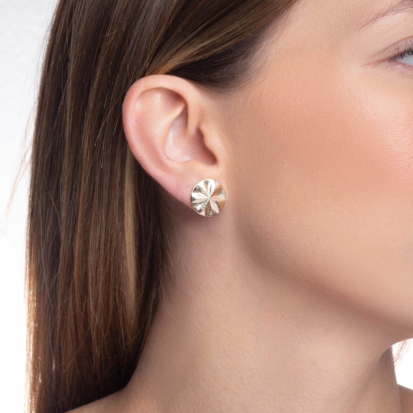 Gold Circle Earring
