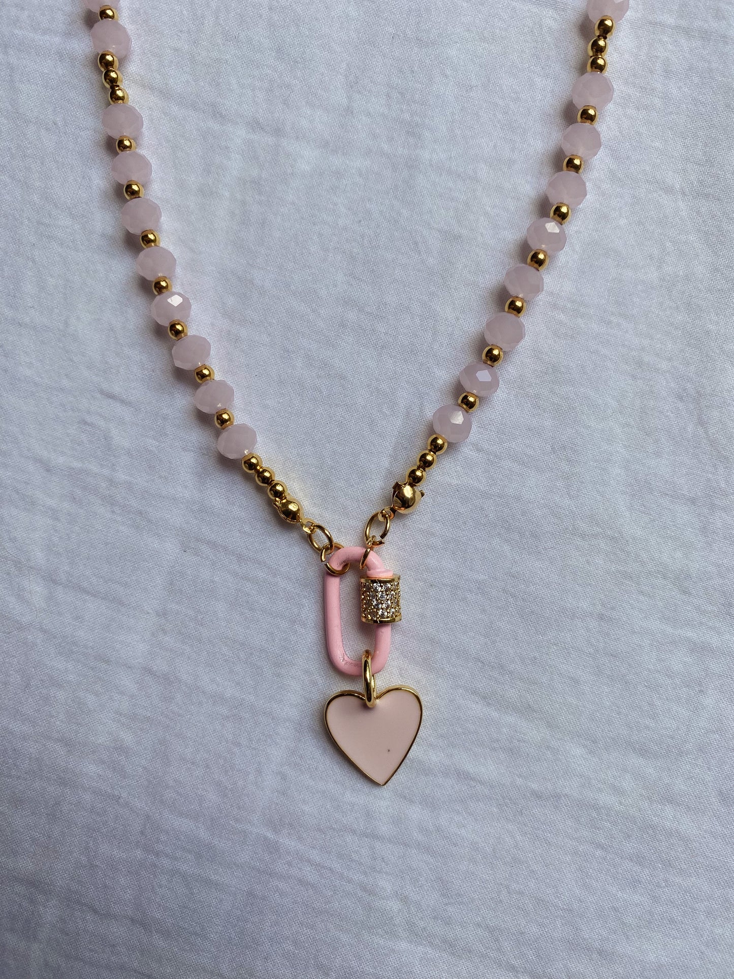 Pearls Pink Necklaces