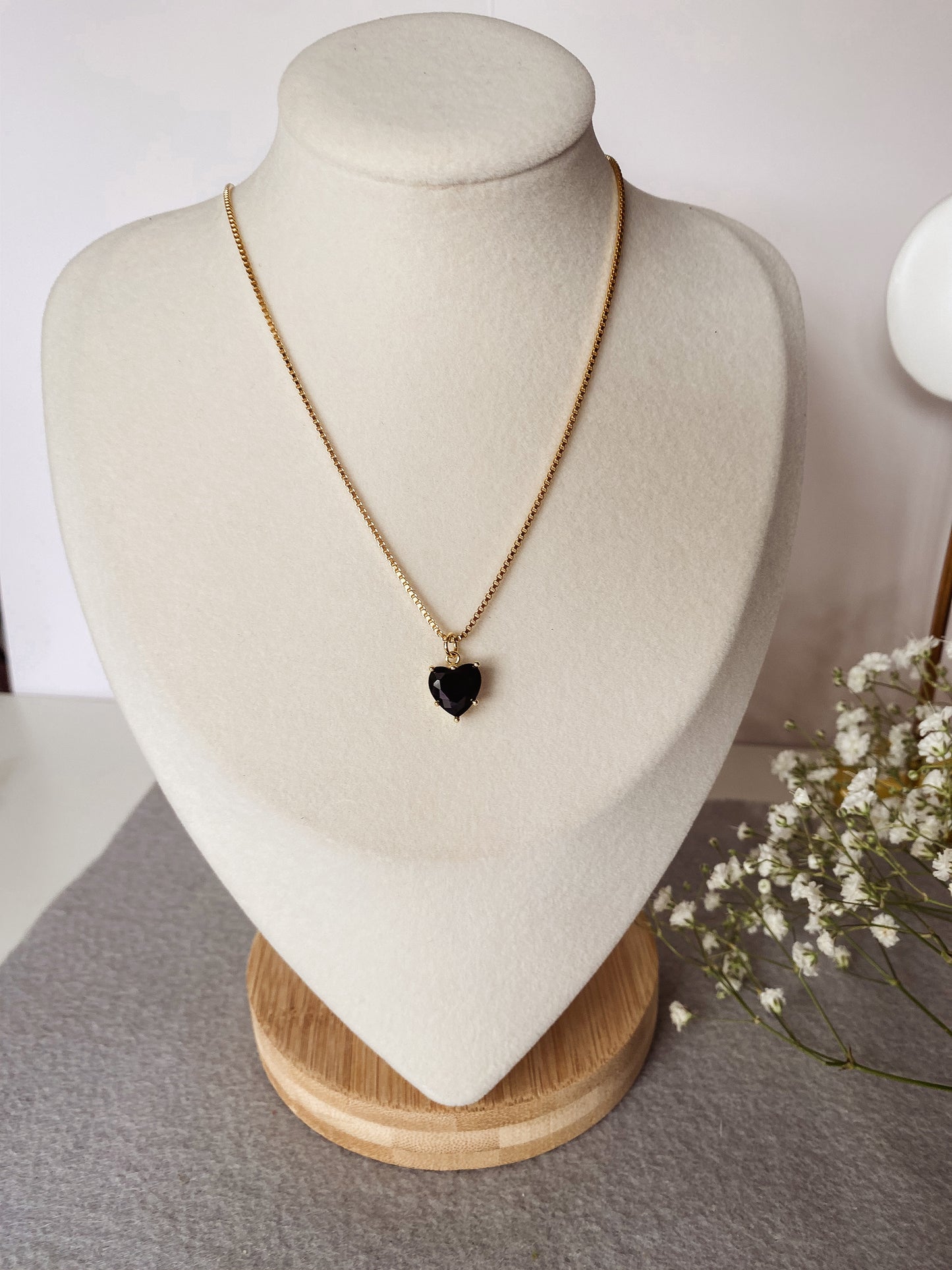 Black Heart Necklace