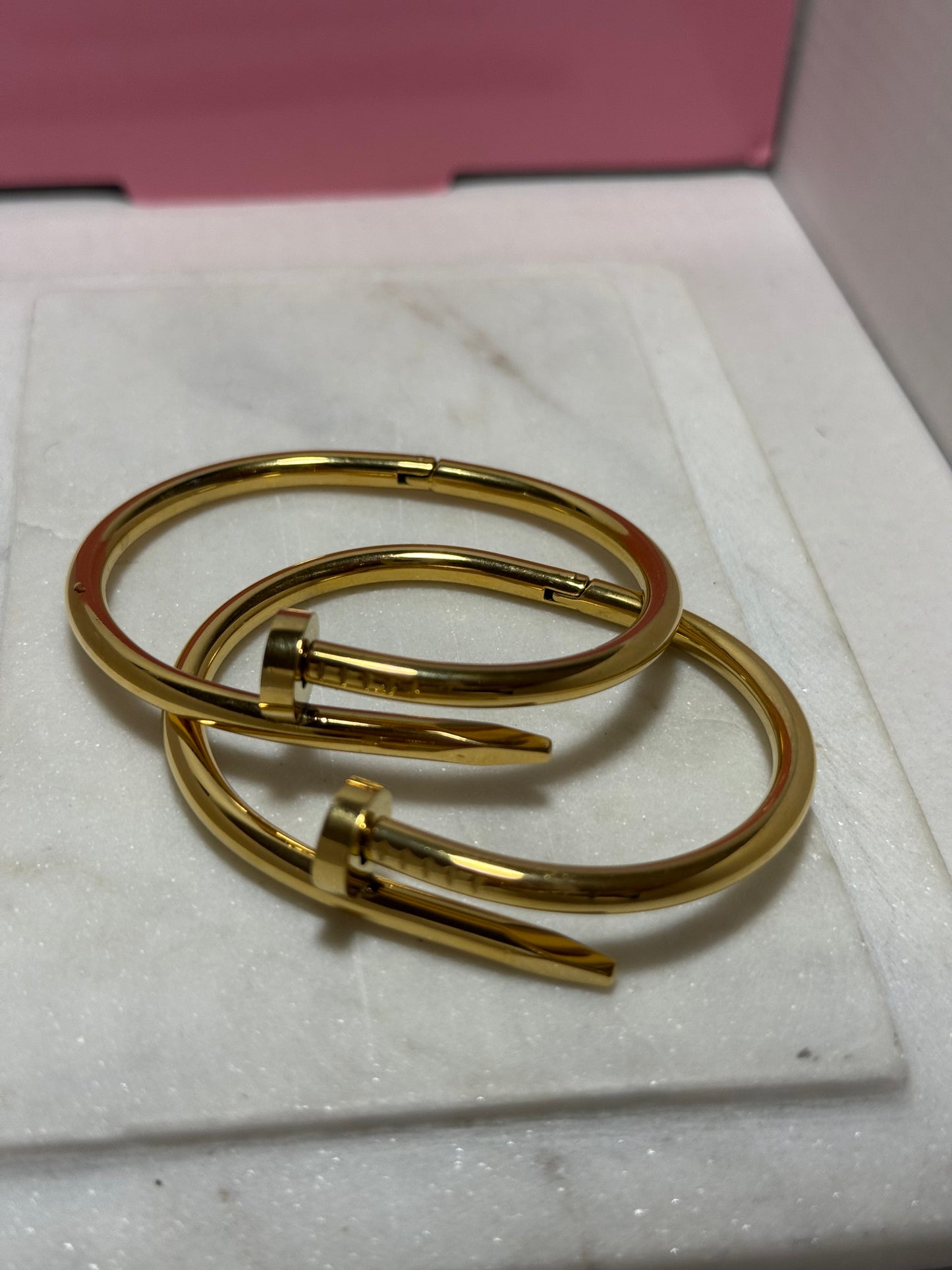 Nail Gold Bracelet