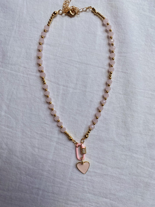 Pearls Pink Necklaces